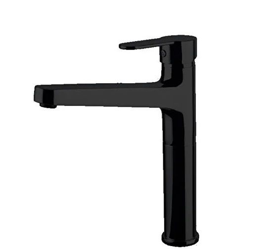 Newarc Domino 971001B Çanak Tipi Lavabo Bataryası, Siyah