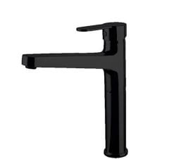 Newarc Domino 971001B Çanak Tipi Lavabo Bataryası, Siyah