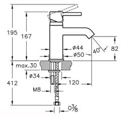 Artema Minimax S A41984 Lavabo Bataryası Krom