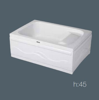 sanacryl küvet 130x80 oturmalı küvet