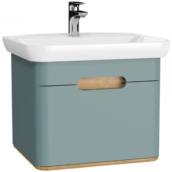 Vitra65873SentoLavaboDolabi65cmTekCekmeceliMatFiyordYesili.