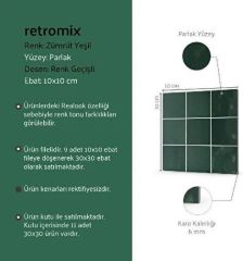 VitrA K94993280001VTE0 10x10  Retromix Yosun Gri
