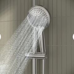 VitrA AquaHeat Bliss 240 A47205 2F Termostatik Duş Sistemi, Krom