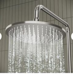 VitrA AquaHeat Bliss 240 A47205 2F Termostatik Duş Sistemi, Krom