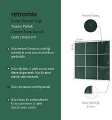 VitrA K94993080001VTE0 10x10  Retromix Taş Gri