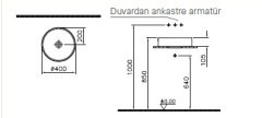VitrA M58000005000 Memoria Tezgah Üstü Çanak Lavabo 40 cm Parlak Beyaz Oval