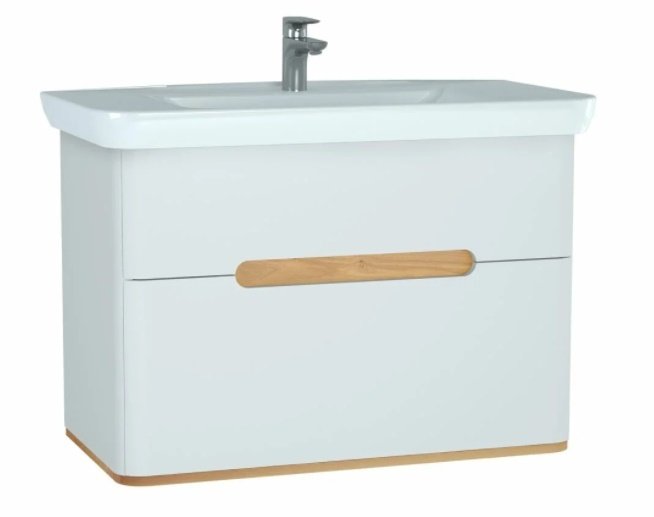 Vitra 60826 Sento Lavabo Dolabı 100 Cm Çift Çekm.Mat Beyaz