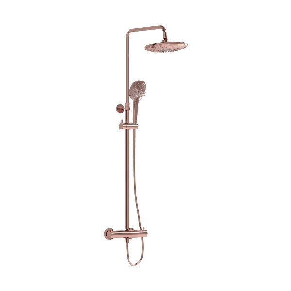 VitrA AquaHeat Bliss 240 A4720526 2F Termostatik Duş Sistemi, Bakır