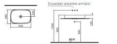 VitrA M58000003000 Memoria Tezgah Üstü Tv Çanak Lavabo 63 cm Parlak Beyaz