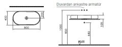 VitrA M58000002000 Memoria Tezgah Üstü Çanak Lavabo 80 cm Parlak Beyaz