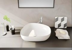 Vitra 5991B403-0016 Outline Asimetrik Lavabo, 56 Cm Beyaz