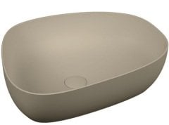 Vitra 5991B420-0016 Outline Asimetrik Lavabo, 56 Cm Mat Bej