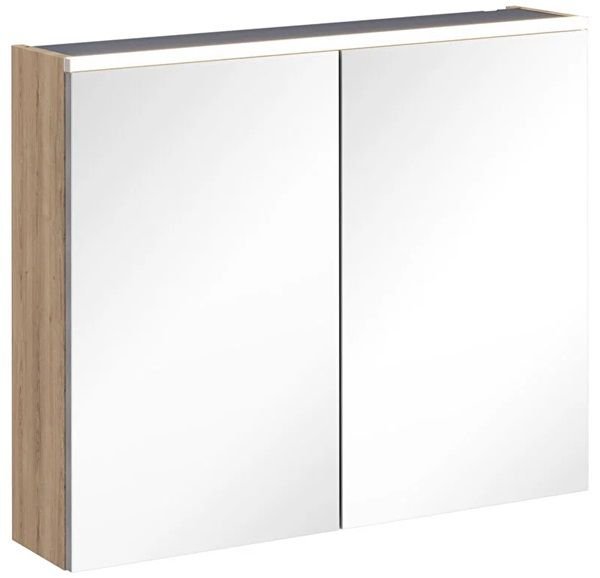Vitra 67607 Core Aydınlatmalı Dolaplı Ayna 80Cm Doğal Meşe
