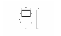 Vitra 62219 Valarte Düz Ayna 100 Cm Mat Beyaz