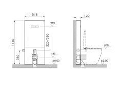VitrA Vitrus 770-1770-01 Cam Rezervuar 3/6 L Beyaz