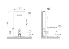 VitrA Vitrus 770-1770-01 Cam Rezervuar 3/6 L Beyaz