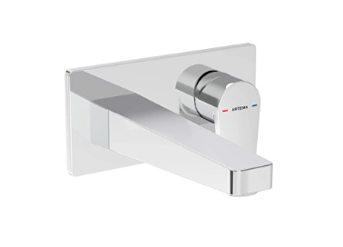 Artema A43180 Flow Square Ankastre Lavabo Bataryası,Krom