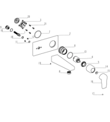 Artema A4318036 Flow S.Ank.Lavabo Bataryası,M.Siyah