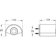 Vitra A4488834 Origin Kapaklı Tuvalet Kağıtlığı, Fırçalı Nikel
