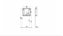 Vitra 62232 Valarte Aydınlatmalı Dolaplı Ayna 80 Cm Mat Gri.