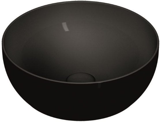 Vitra 5992B483-0016 Çanak Lavabo Tezgahüstü Outline Mat Siyah 40 Cm