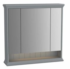 Vitra 62232 Valarte Aydınlatmalı Dolaplı Ayna 80 Cm Mat Gri.