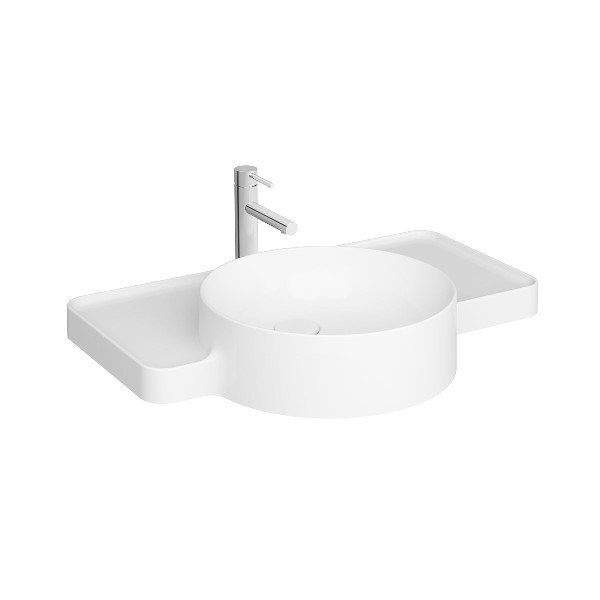 Vitra 7224B403-0041 Voyage Tezgah Üstü Lavabo 70 cm Parlak Beyaz