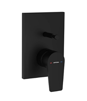 Artema A4320836 Flow Square Ank.Banyo Bataryası M.Siyah