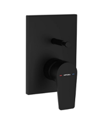 Artema A4320836 Flow Square Ank.Banyo Bataryası M.Siyah