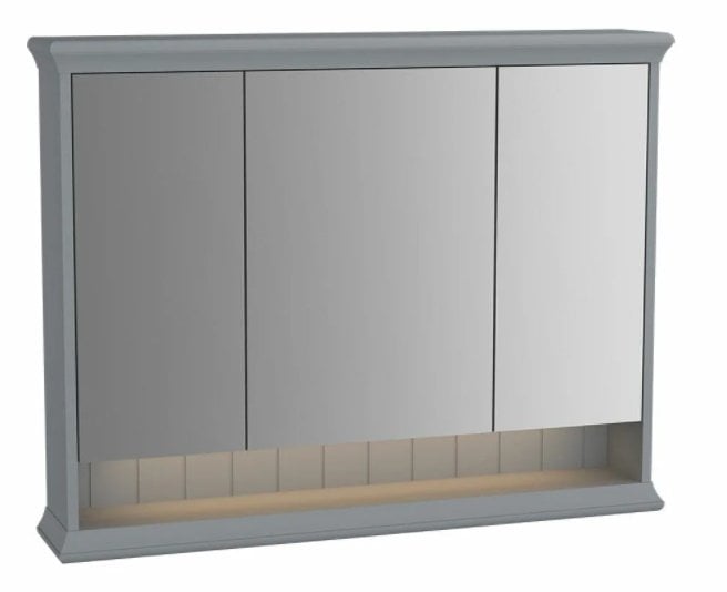 Vitra 62235 Valarte Aydınlatmalı Dolaplı Ayna 100 Cm Mat Gri