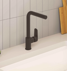 Artema A4339636 Flow Square Eviye Bataryası M.Siyah