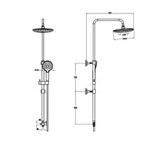 Artema A45788 Bliss Round Duş Sistemi krom