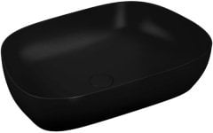 Vitra 5993B483-0016 Çanak Lavabo Tezgahüstü Outline Mat Siyah 63 Cm