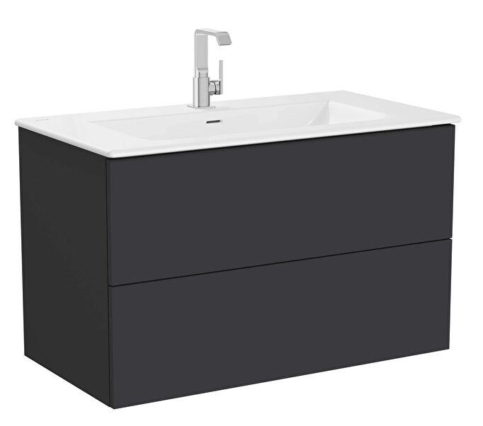 Vitra Metropole Pure 67227 Lavabo Dolabı 100 cm Mat Grafit