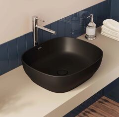 Vitra 5994b483-0016 Outline Çanak Lavabo Kare 48 Cm Mat Siyah