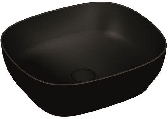 Vitra 5994b483-0016 Outline Çanak Lavabo Kare 48 Cm Mat Siyah