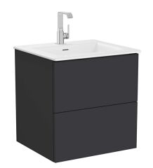Vitra 67225 Metropol Pure Lavabo Dolab 60 cm Mat Grafit