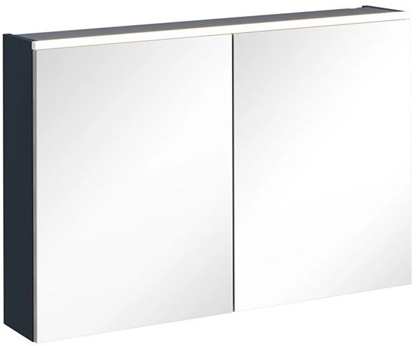 Vitra 67636 Core Aydınlatmalı Dolaplı Ayna 100Cm Mat Lacivert