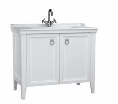 Vitra 62156 Valarte Lavabo Dolabı 100 Cm Lavabolu Mat Beyaz Kapaklı