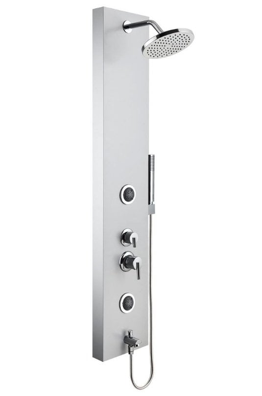 VitrA A45813 Move Masajlı Duş Sistemi 140x25 Gümüş