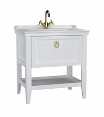 Vitra 62180 Valarte Lavabo Dolabı 80 Cm Lavabolu Mat Beyaz Çekmeceli