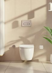 Vitra 740-2295 Root Round Kumanda Paneli Fırçalı Nikel