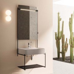 Vitra Equal 64104 Aydınlatmalı Düz Ayna, 60 cm
