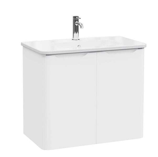 Vitra Integra Round 69853 Lavabo Dolabı 80cm Mat Beyaz
