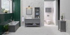 Vitra 62184 Valarte Lavabo Dolabı 100 Cm Lavabolu Mat Gri Çekmeceli