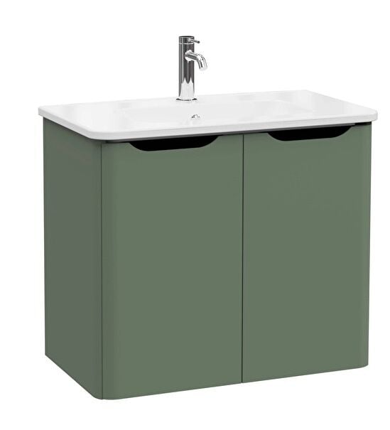 Vitra Integra Round 69857 Lavabo Dolabı 80cm Yeşil