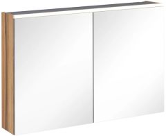 Vitra 67638 Core Aydınlatmalı Dolaplı Ayna 100Cm Hareli Doğal Ahşap