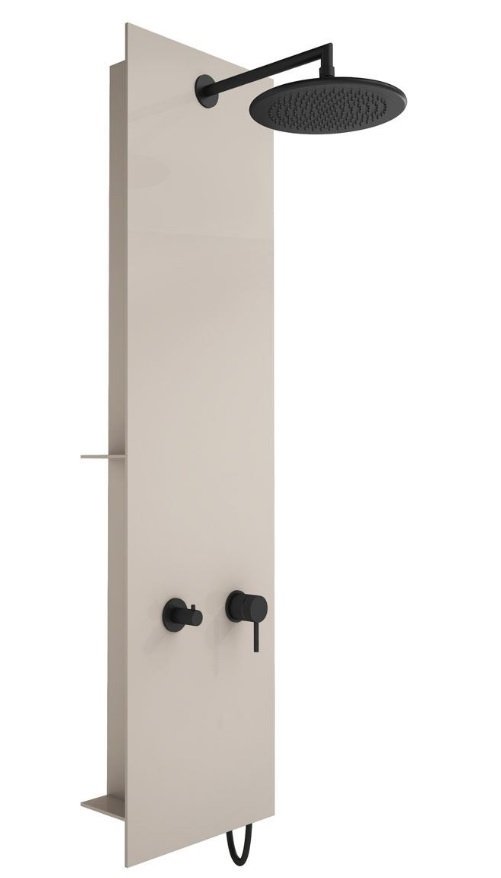 Vitra A45806 Origin Masajlı Duş Sistemi Taupe Siyah 140x40 TEŞHİR ÜRÜNÜ