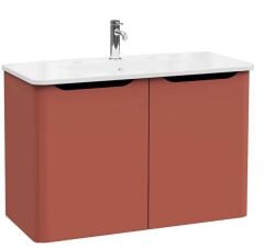Vitra Integra Roun 69865 Lavabo Dolabı 100cm Kırmızı