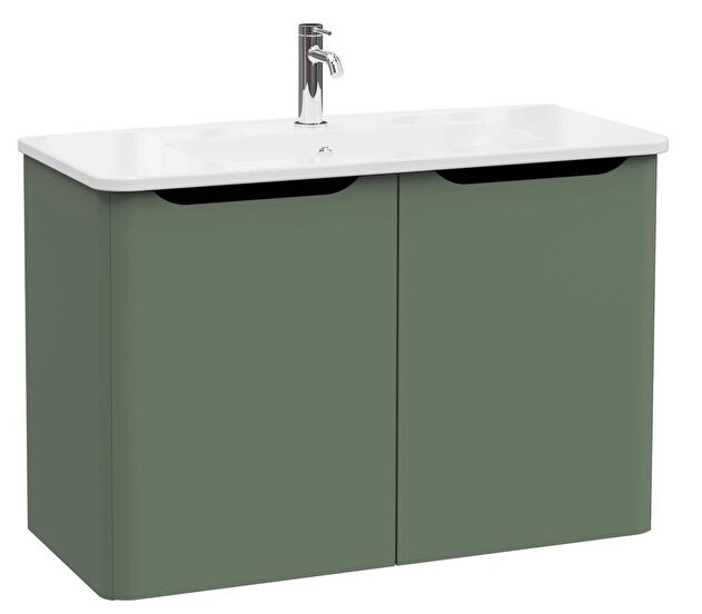 Vitra Integra Round 69866 Lavabo Dolabı 100cm Yeşil
